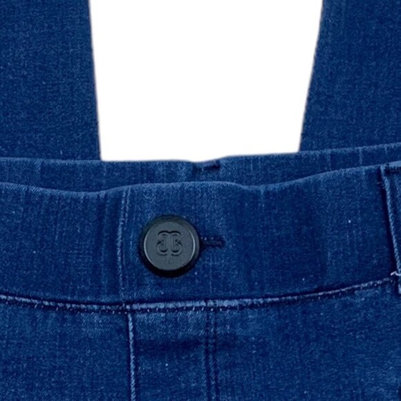 Betabrand Yoga Denim Wide Leg Pull-On Jeans Women's Size MSP Medium Short Petite - Picture 4 of 7